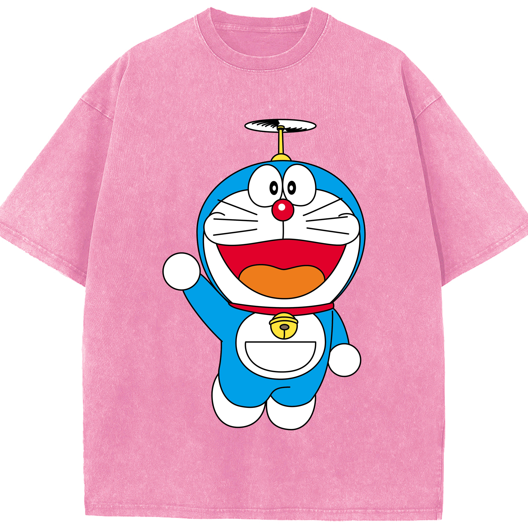 （画像用） ドラえもん Doraemon 綿100% ヴィンテージ風 半袖Tシャツ（フロントプリント）